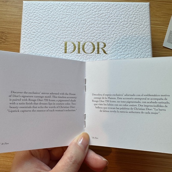 NWB DIOR Compact Mirror and Mini Lipstick Gift Set - Picture 3 of 3